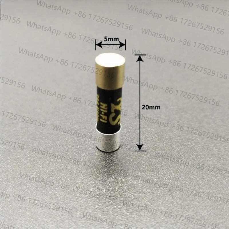 1PCS  Fuse Gold Plated Silver Cap  CD Audio Amplifier Tube Amp Decoder Fuse 125mA-20A 5x20mm 6x32mm
