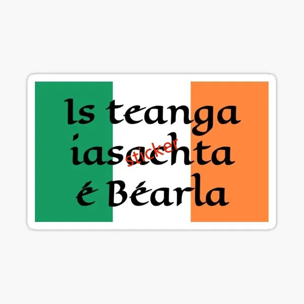 

Ireland Flag Decal Vehicle Oval Bumper Sticker Waterproof Sticker Car Whole Body Vinyl Decals