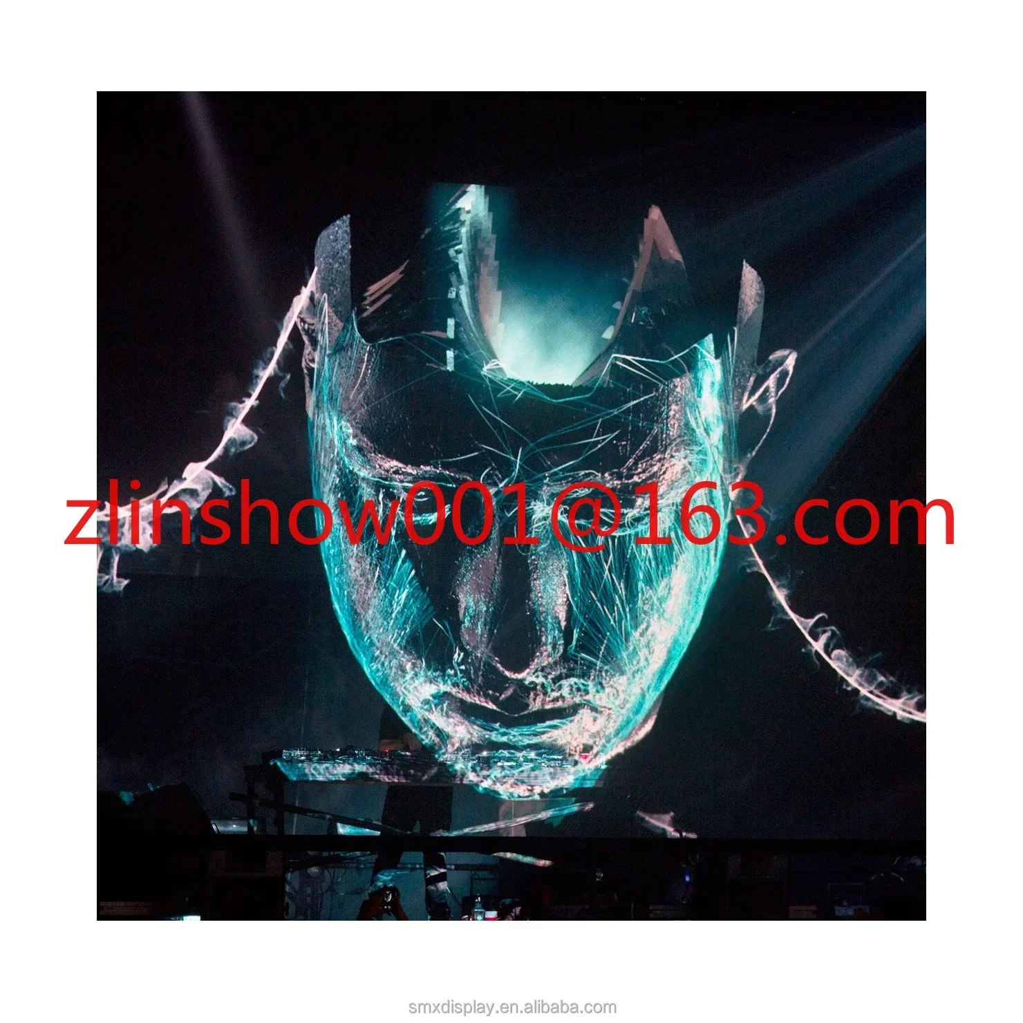 100inch Holo Gauze 3D Screen 360 Degree Holographic projection Hologram Mesh Screen For Big Stage Music Concert Event