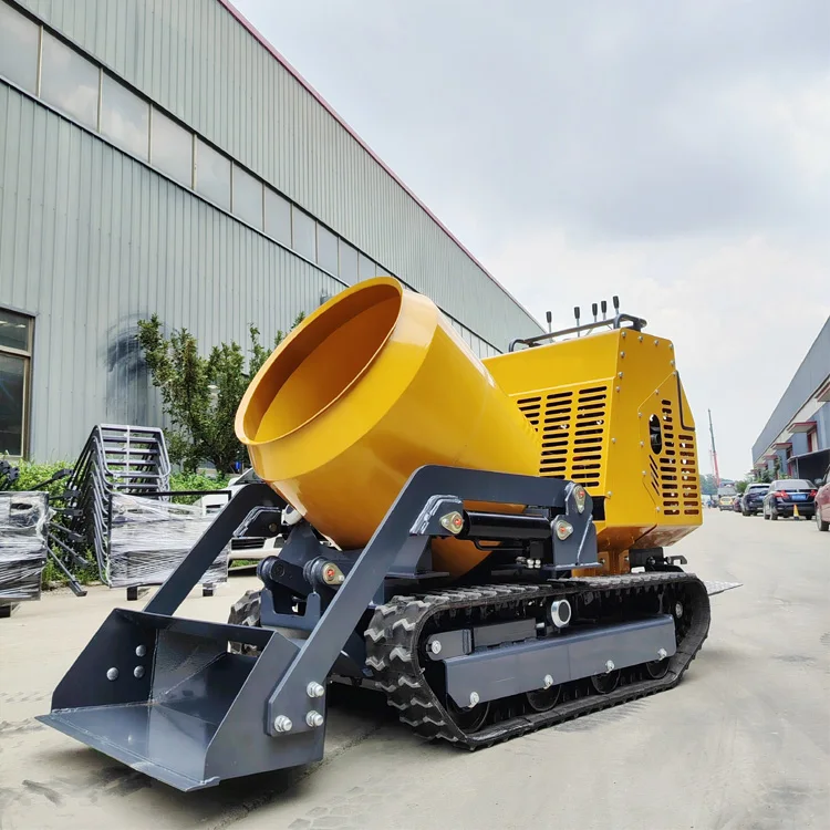 خلاط خرسانة صغير محمول، محمل بناء ذاتي التحميل لخلط الخرسانة للمشروعات الصغيرة الحجم