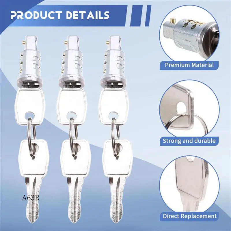 

AR-Car Door Lock Barrel Set With Keys Car Door Locking System Accessories Mtc6504 For Land Rover Defender 90 110 130