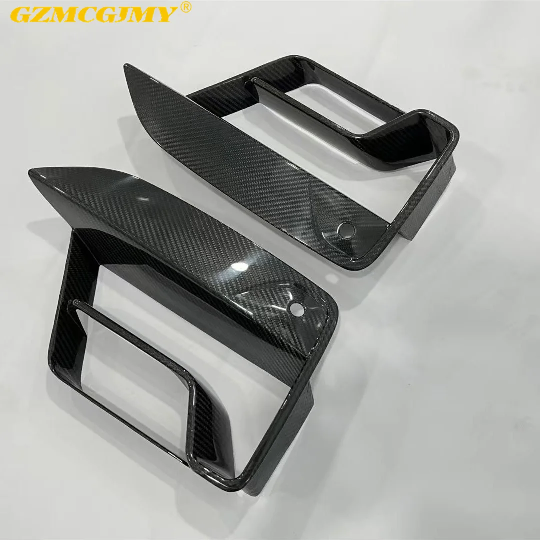 High quality dry carbon fog lamp frame decorative panel suitable for BMW M5 F90 LCI front bumper vent decorative panel