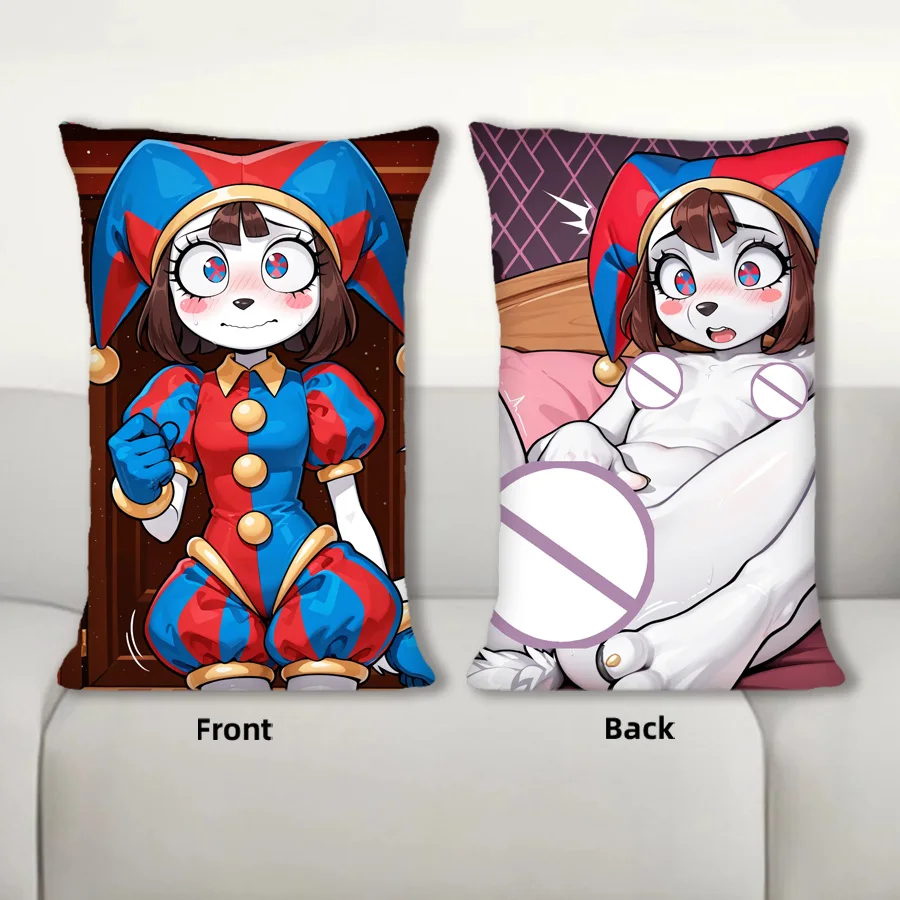 

Anime Pillow Pom Ni Furry Dakimakura Nsfw Half body Cartoon Pillow Core Double Side Print