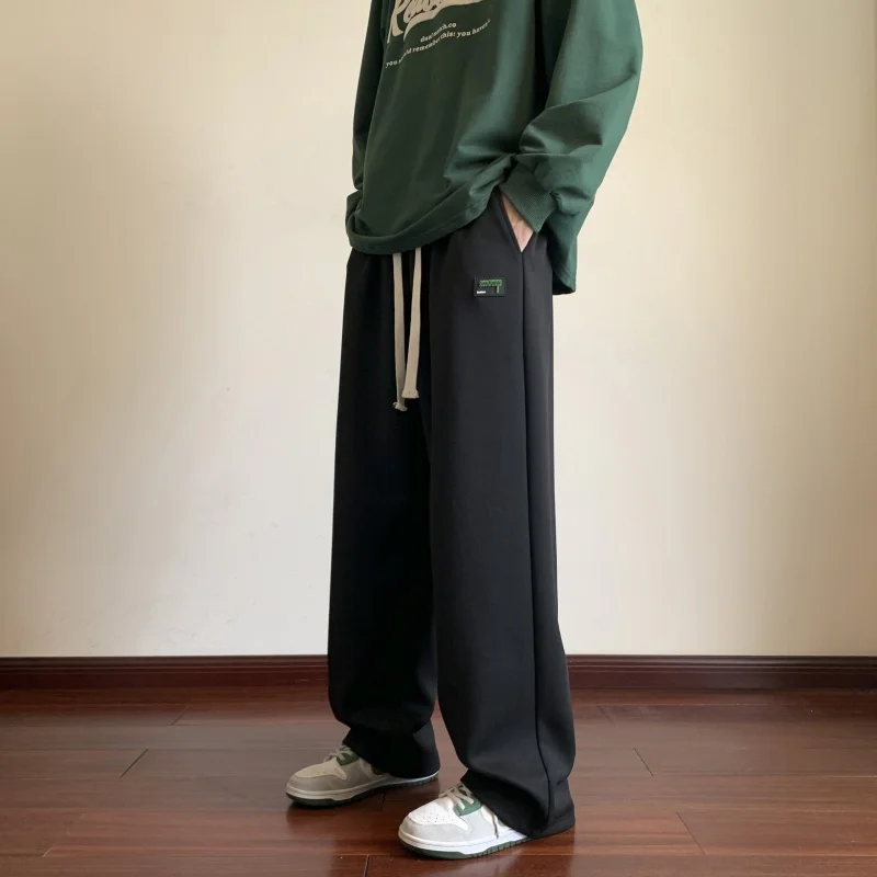 Outdoor heren modieuze trendy sport vrije tijd broek met rechte pijpen Comfortabele en veelzijdige hoogwaardige broek voor het hele seizoen