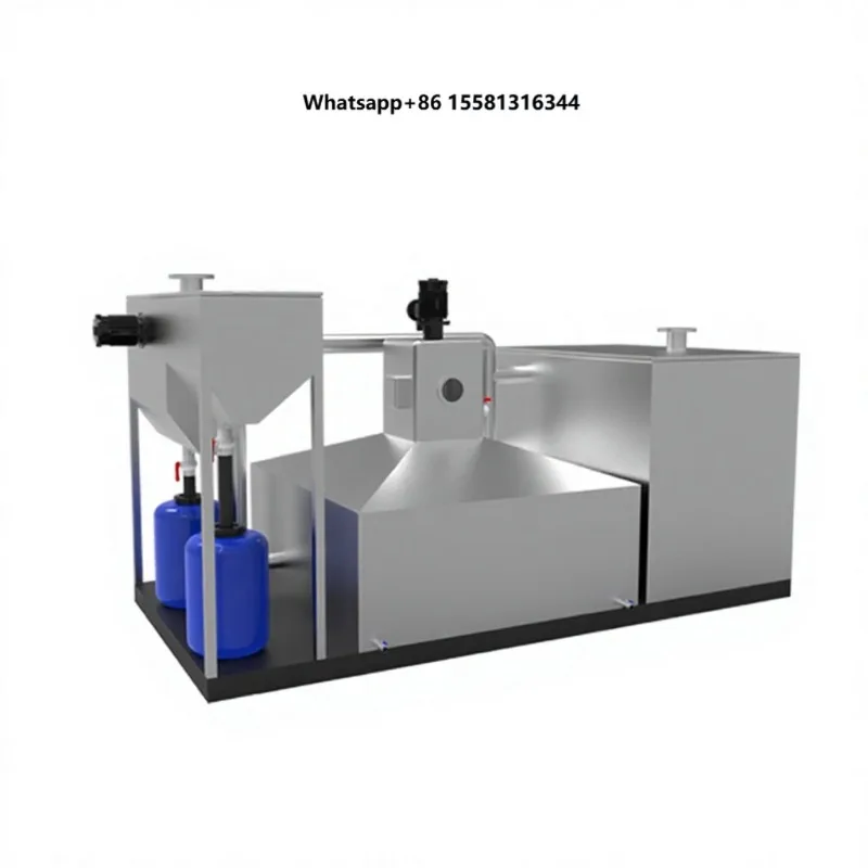 Stainless Steel Oil-Water Separator for Restaurants Motor Oil-Water Slag Removal Environment Friendly 5000L/Hour Featuring PLC