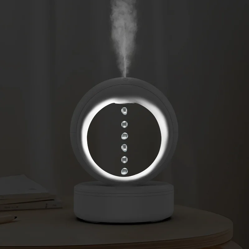 Anti-gravity Backflow Water Droplets Humidifier Fog Amount Can Add Essential Oil Ight Spray Silent Aroma Essential Oil Diffuser