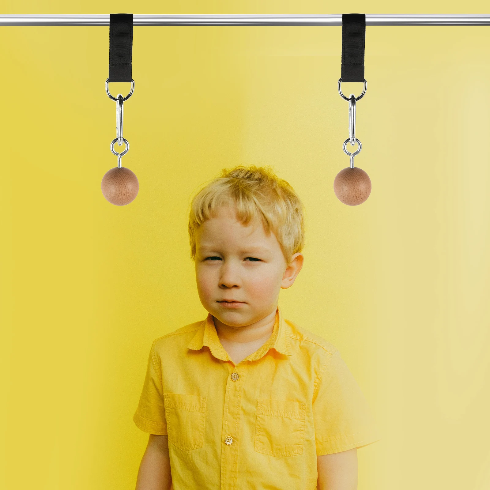 

Pull Up Strengthener Khaki Wood Training Balls Forearm Muscles Rock Climbing Accessories Durable