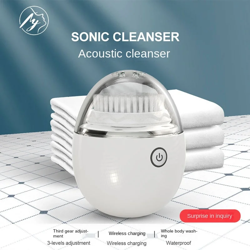 Skin Care Scrub Cleanser Ultrasonic Electric Sonic Silicone Cleanser Face Washer Mini Beauty Soft Deep Cleaning Exfoliator