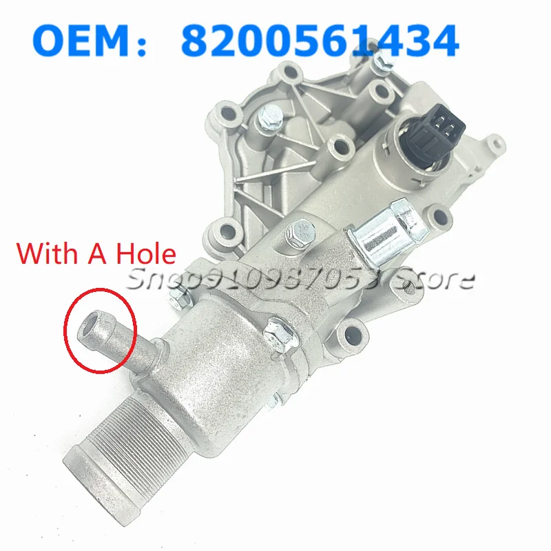 Best 8200561434 8200158269 Car Aluminum Thermostat Housing Waterpipe Coolant Outlet For Renault Megane Clio Laguna Scenic Wind