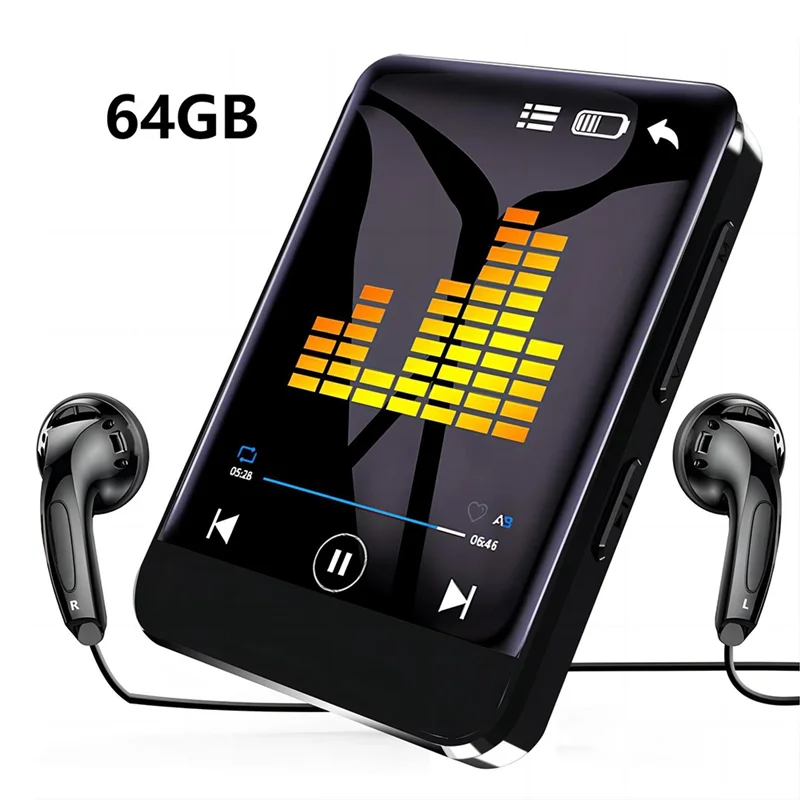 JABS-MP3 Player Mp4 Player 2025 New Mini Portable FM/Speaker/E-Book/Recorder Students