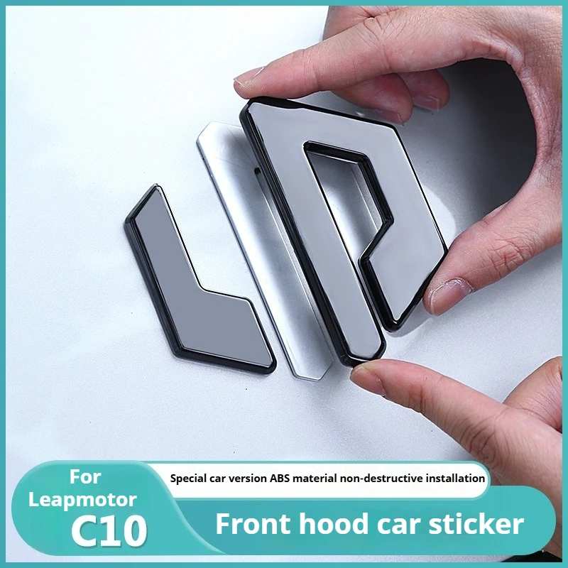 

For Leapmotor C10 Car Blackening Modification Logo Letters Front Rear Badges Modification Sticker Decorative Car Accessories