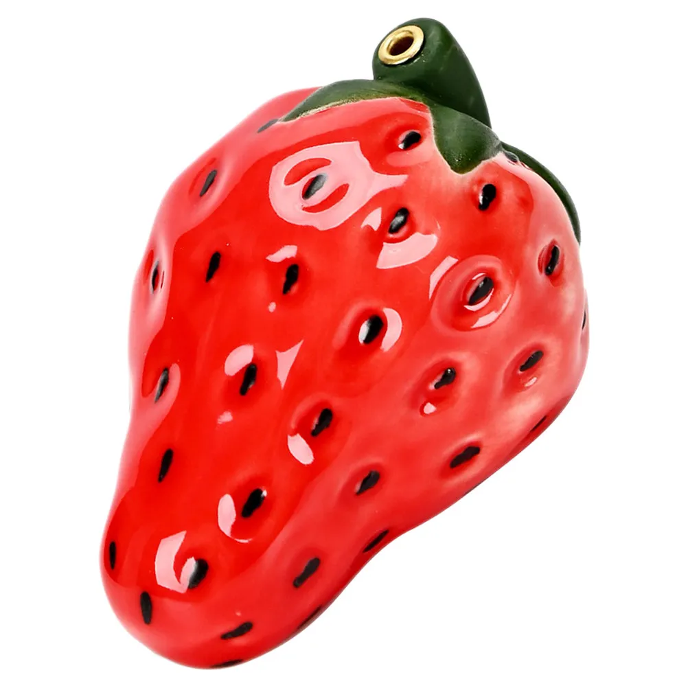 

Cute Ceramic Strawberry Incense Stick Holder Aromatherapy Ornament Desktop Table Censer Home Incense Burner Decor