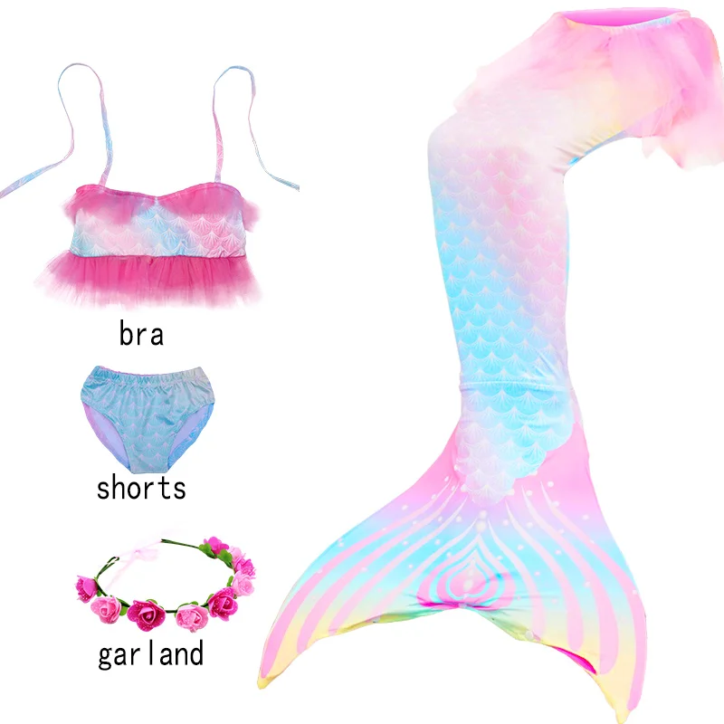 

The Little Mermaid Tails of girls,Children Role-play Mermaid Swimsuit ,Bikini Bathing Suit Suitable for Pool and Beach