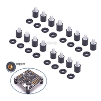 M3*7+4.5 M3 Flight Controller Anti-Vibration Fixed Screws Mounting Hardware Standoff Rubber shock absorber circle For F3 F4 CC3D