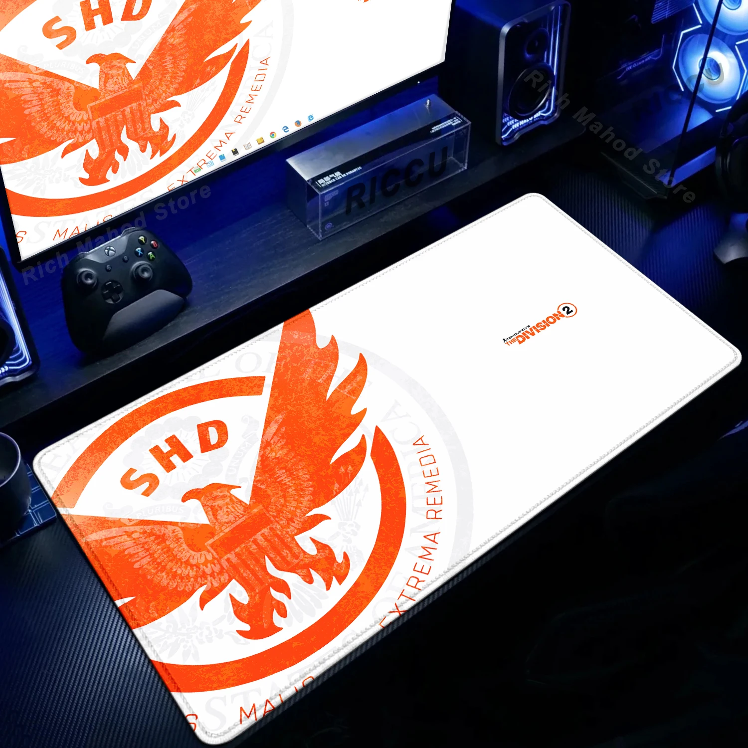 Game Mouse Pad XXL Large Office Desk Protector Mat Tom Clancy's The Division 2 Extended 900x400mm Mousepad Keyboard Desk mat Rug