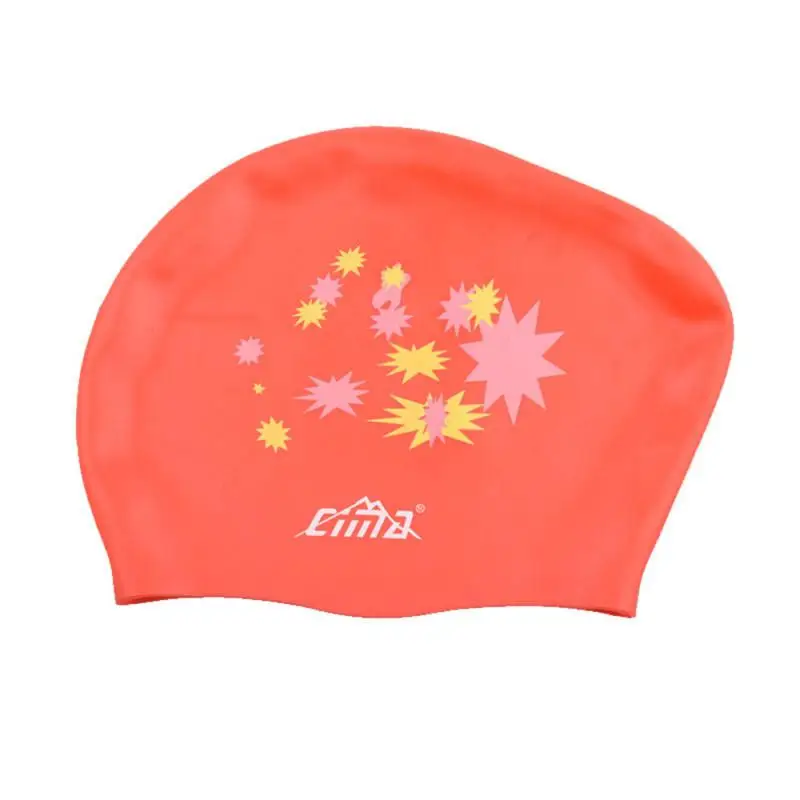 New Elastic Swimming Cap Men Women Fashionable Adult Comfortable Cloth Swimming Cap Ear Protection Hot Spring Swimming Cap