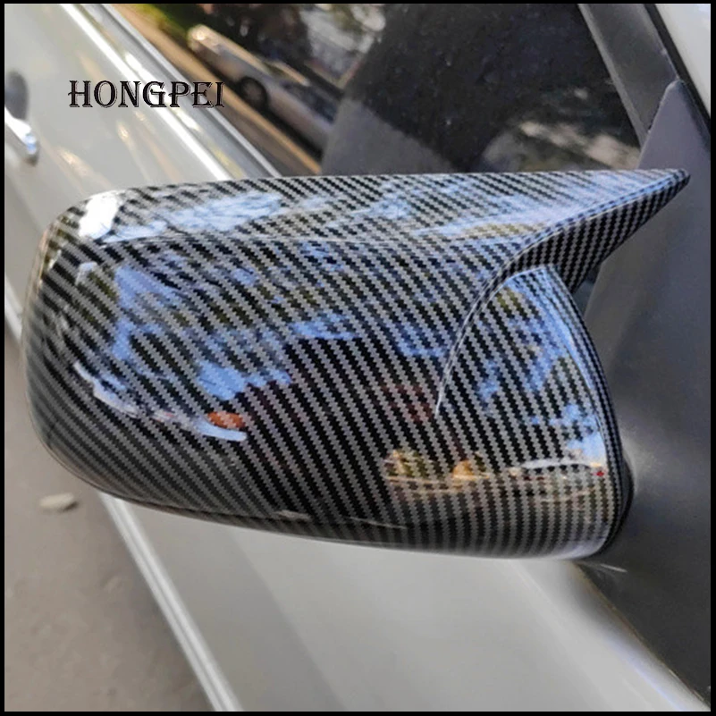 تصفيف السيارة لتويوتا كورولا 2009-2013 الباب الجانب الجناح مرآة الرؤية الخلفية غطاء قبعات قذيفة مع OX القرن تقليم اكسسوارات السيارات