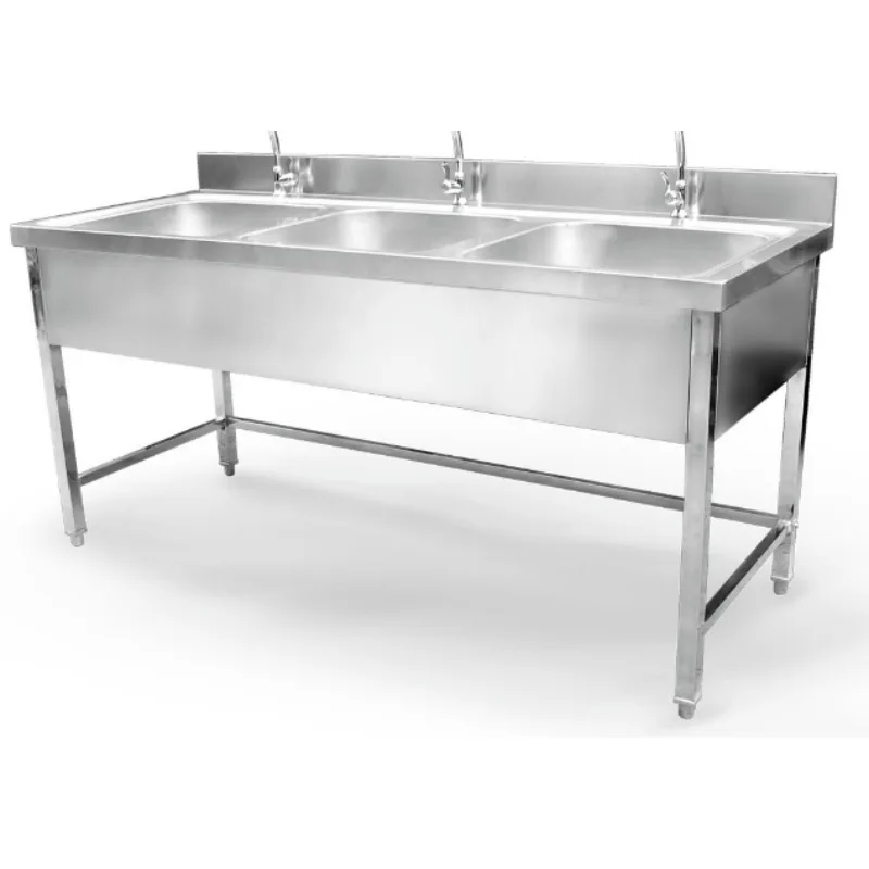 Triple Bowl Stainless Steel Commercial Kitchen Sink for Washing cxl