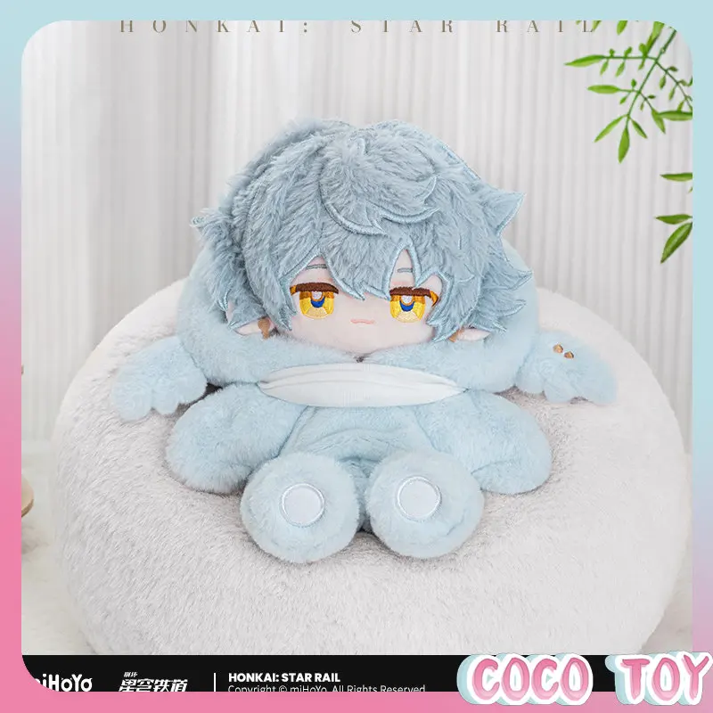 Image of Offizielle MiHoYo Honkai: Star Rail Jungenwohnheim-Serie Baumwoll-Plüschpuppe mit Eingebautem Skelett, Posierbare Anime-Sammlerfigur als Geschenk