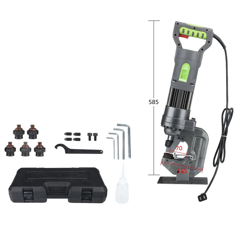 3-12MM Electric Hydraulic Punching Machine Stainless Steel Hydraulic Punching Tool Angle iron /Channel Steel Puncher
