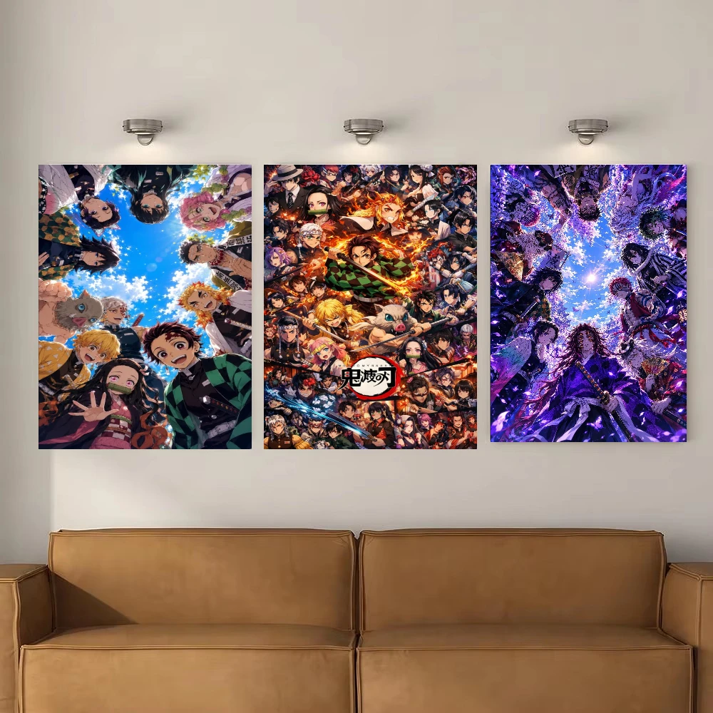 Jigsaw Puzzles Anime Demon Slayer Group Portrait 500/1000/1200/2000PCS Wall Decor for Living Room Bedroom Perfect Gift No Frame