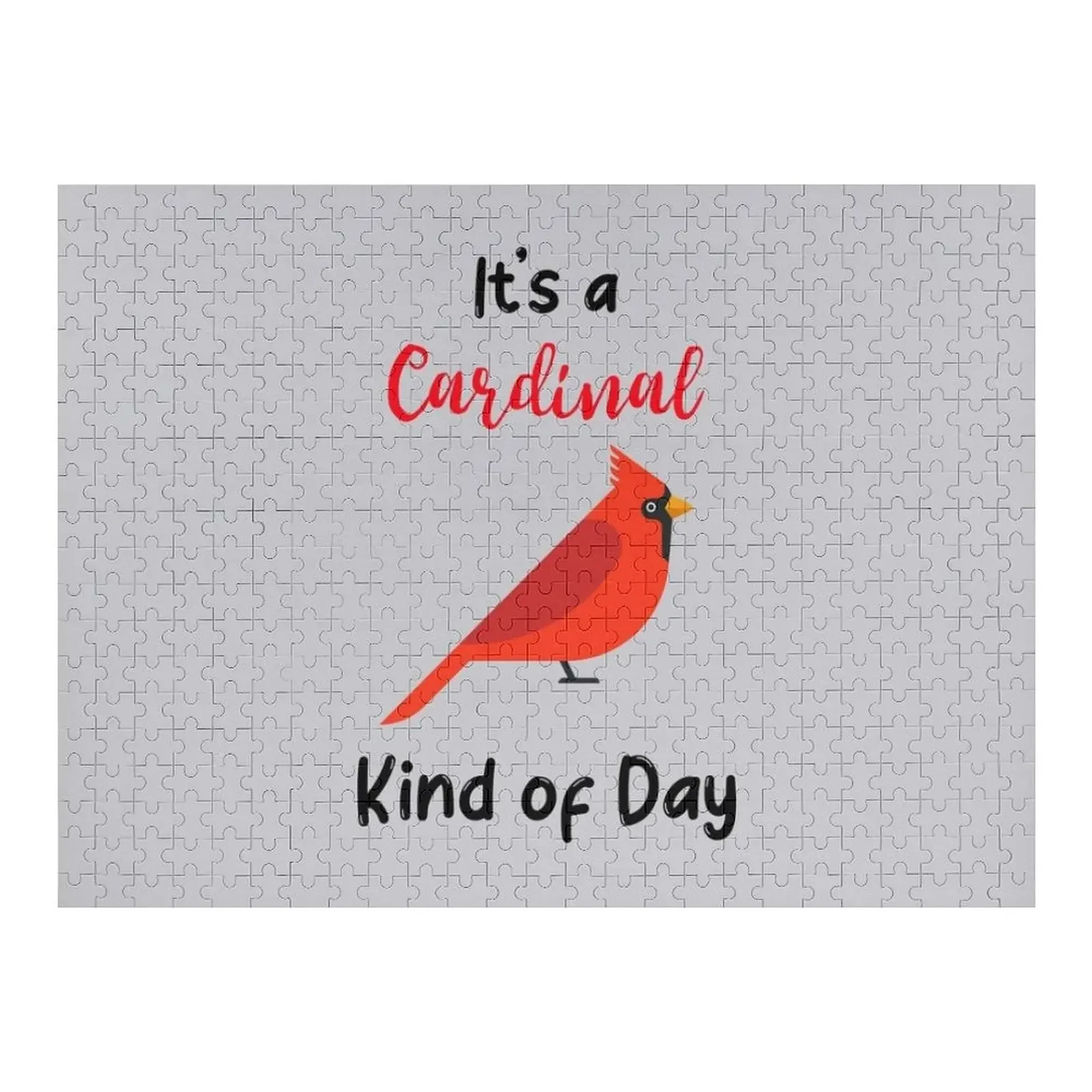 È un tipo cardinale di giorno Puzzle personalizzato per bambini Animali in legno Puzzle per adulti in legno