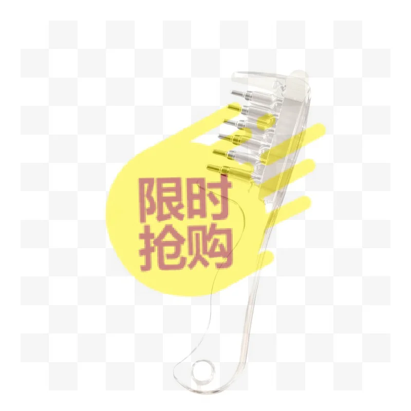 【HBA】1Pcs Liquid Guide Applicator Scalp Massage Comb Portable Hair Root Comb Hair Oil Serum Brush Anti-Leak Hair Care Tool