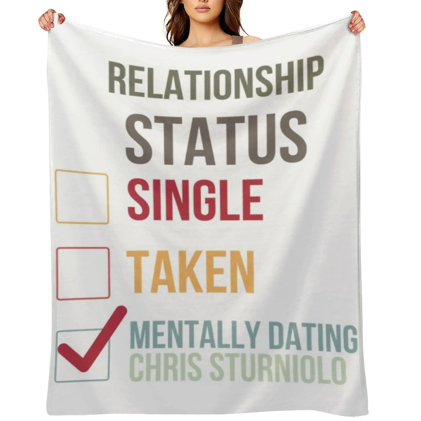 

Chris Sturniolo - Relationship Throw Blanket for winter funny gift Sofa Throw Blankets