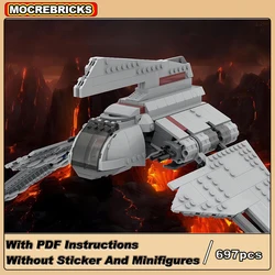 MOC-185142 Space Movie Battleship Theta Class T-2c Personnel Transport Shuttle Technology Building Blocks Kid's Toys Xmas Gifts