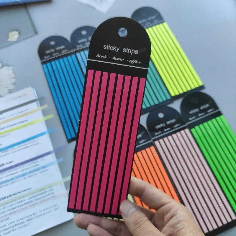 160 Sheets Transparentes Sticky Notes Self-Adhesive Annotation Read Books Bookmarks Tabs Notepad Aesthetic Stationery Index Tabs