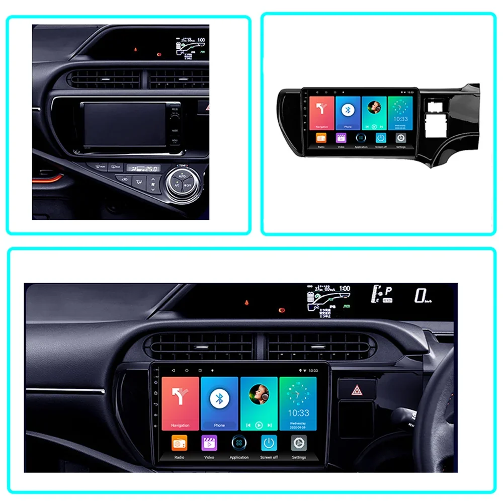 Car Radio Android For Toyota Aqua 2011-2017 9inch Multimedia Carplay Player 2Din Car Stereo Autoradio Head Unit Navigation GPS