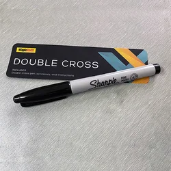 Double Cross (1 X Stamper + 1 Heart Stamper) Magic Trick Ink Vanishes Magia Magician Close Up Illusions Gimmick Mentalism Prop