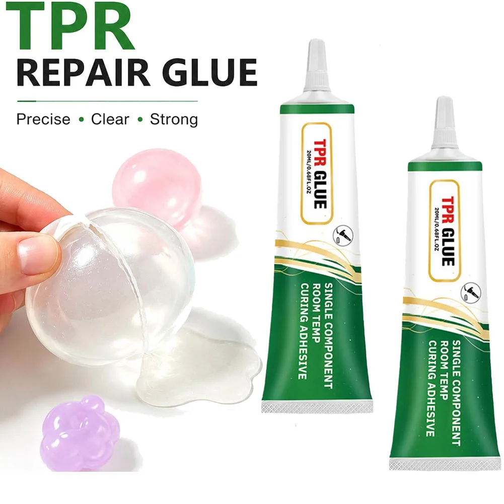 1/2/3pcs 20ml TPR Glue for Squishies Toys,Room Temperature Curing Adhesive for Stress Ball Squishies Repairs,DIY Handcraft Studi