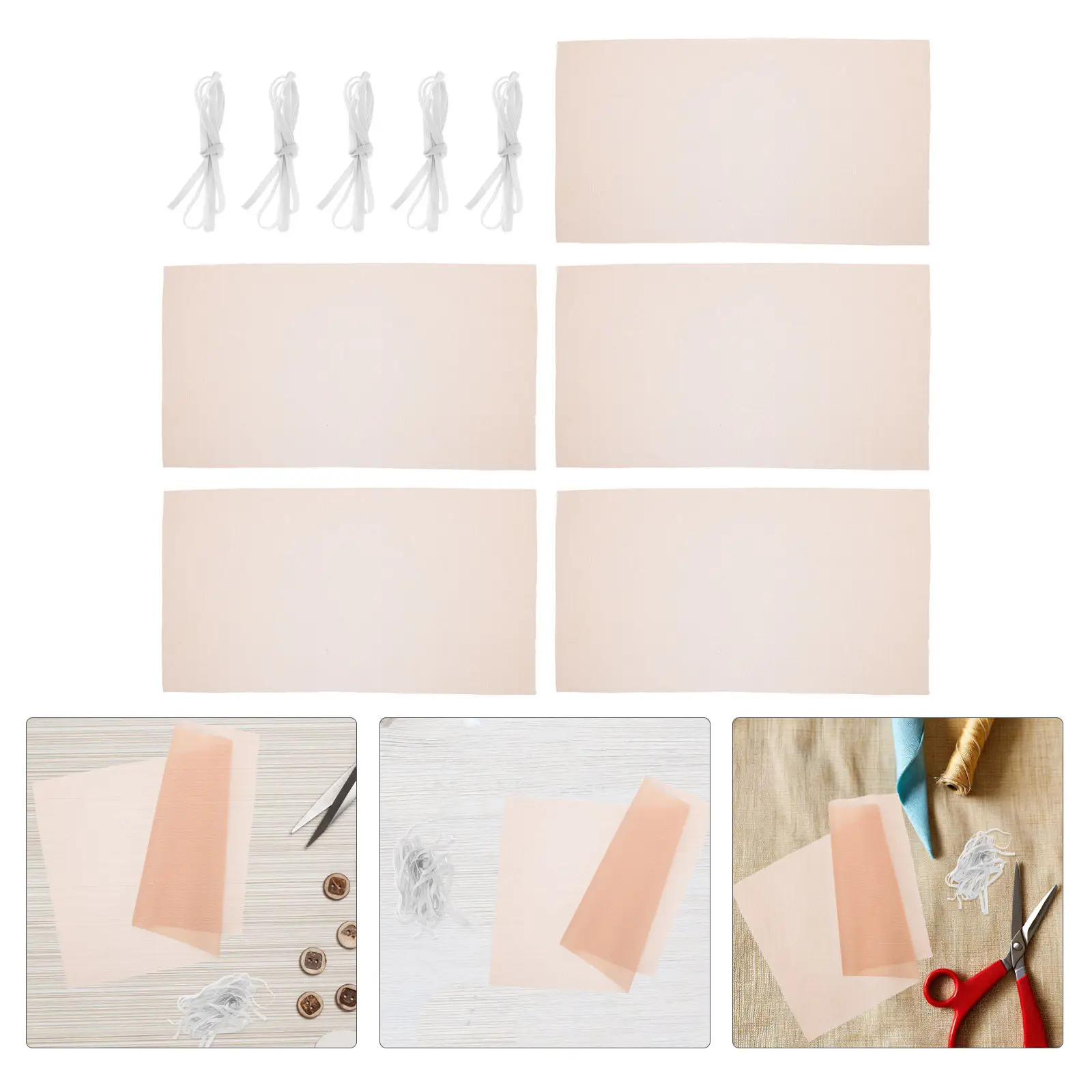 5Pcs Bjd Modification Tools Stretchy Inner Net Protective Cap DIY Hair Base Mini Holder for Hair Styling