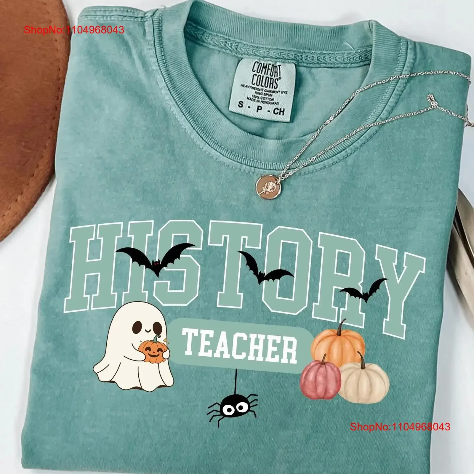 

Halloween History Teacher T Shirt for vintage Washed Breathable Casual Top For Everyday Wear Soft streetwear fashion Unisex