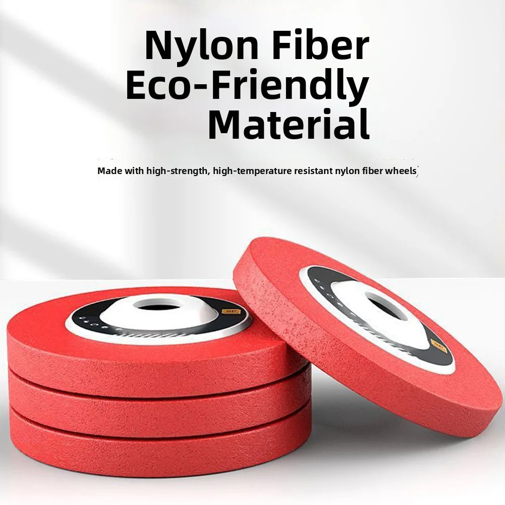 100mm Nylon Fiber Polishing Wheel Non Woven Abrasive Disc 4'' Grinding Polishing Wheel For Metals Ceramics Marble Wood Crafts