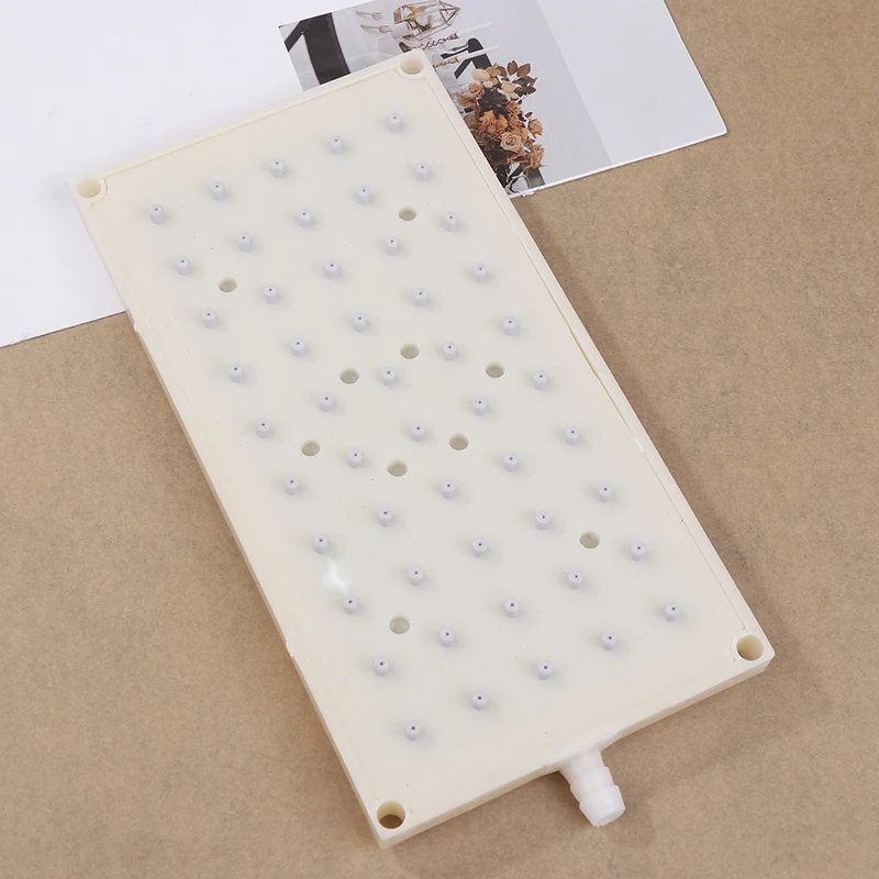 ABS 22X10.9cm Rectangular Shower 10mm Intubation Type Interface Shower Head 5 * 10 Hole Top Spray Shower Head Accessories[A]