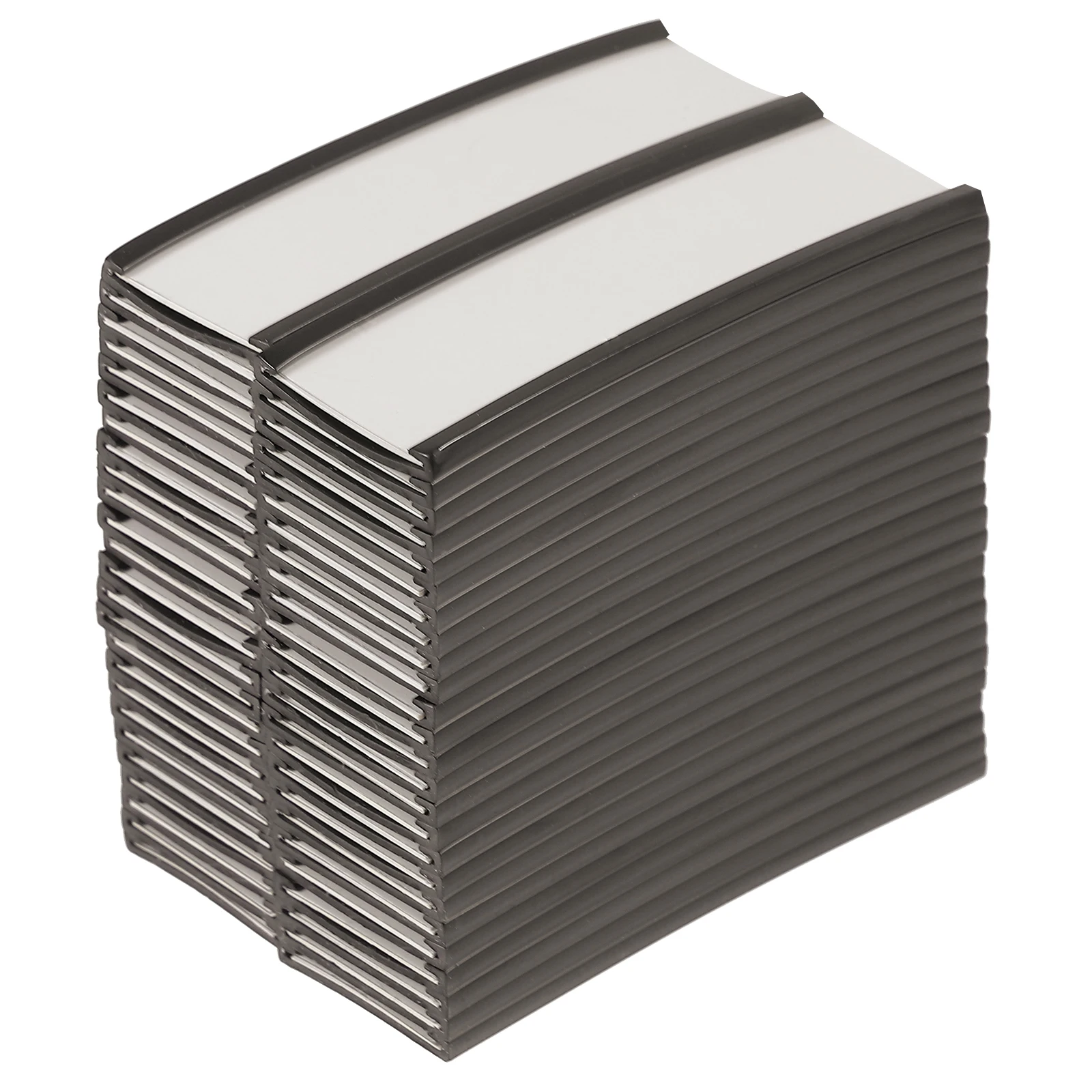 

50 Pcs Magnetic Label Holder Clip Type Tag Card Display Material For Shelf Warehouse Management Price Sign