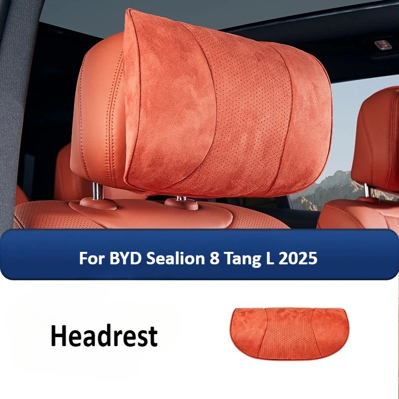 

For BYD Sealion 8 Tang L 2025 dmi fleece headrest original color neck pillow car interior accessories