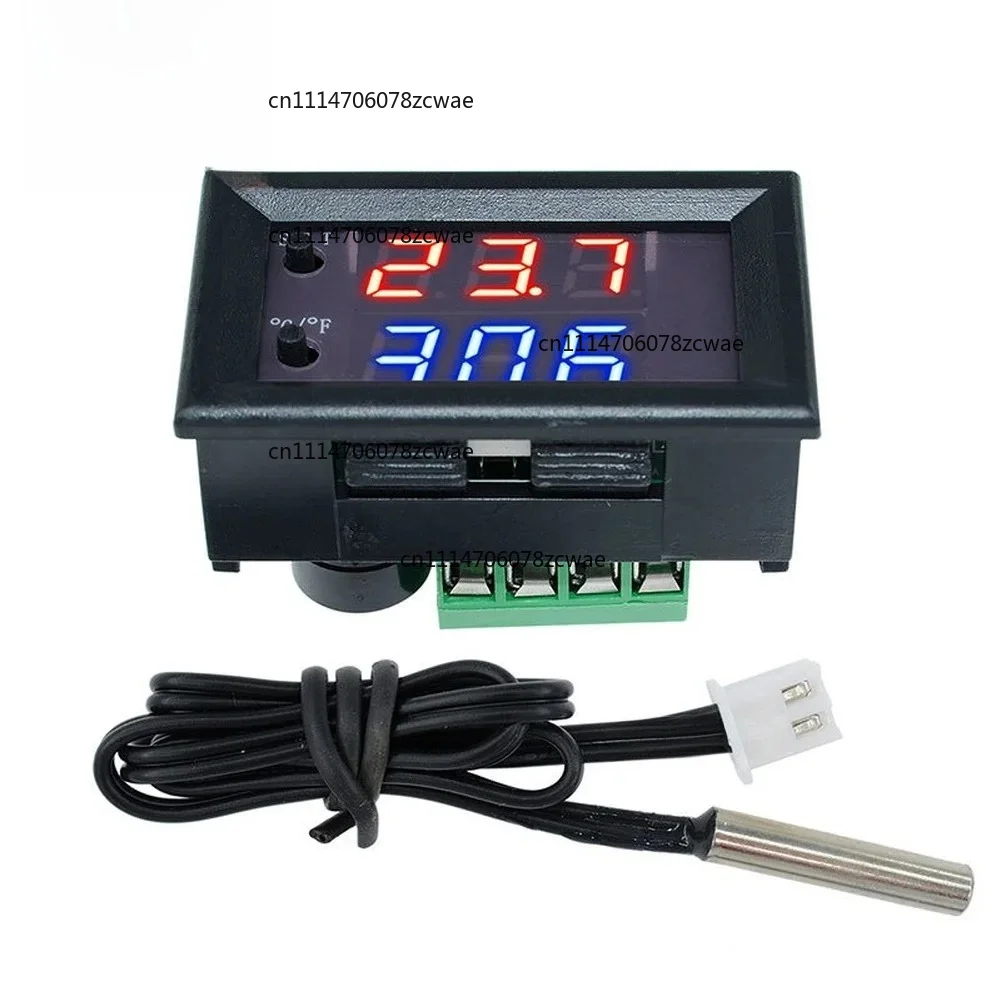 For Incubator Pet House Smart Includes 10K 0.5% Waterproof Sensor W2809 Digital Dual Display Temperature Controller