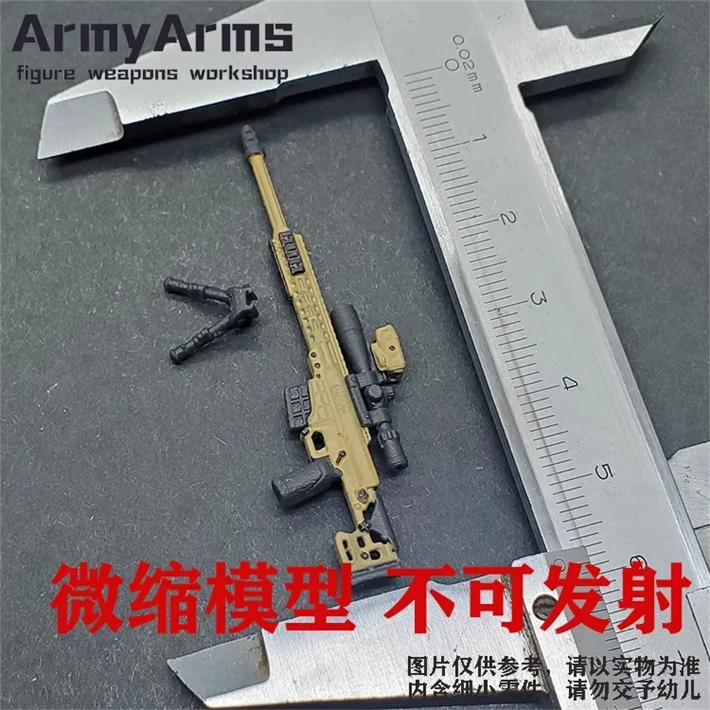 ArmyArms 1/50 Soldaat Pop Scène Props 5.5 CM MRAD Gun Plastic Model Speelgoed Voor Action Figure Op Voorraad