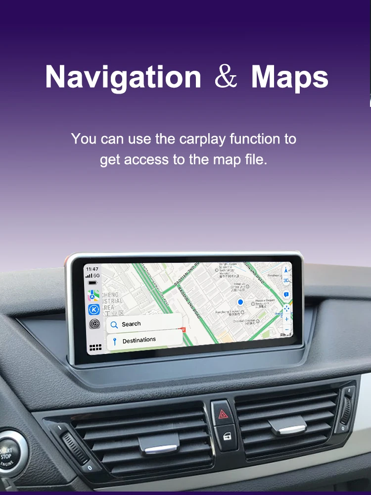 AUTOTOP 10,25 Zoll Linux Wireless Carplay Android Auto Touchscreen Autoradio für BMW X1 E84 2009-2015 CIC-System/ohne Werksbildschirm Youtube WiFi – Detail 10
