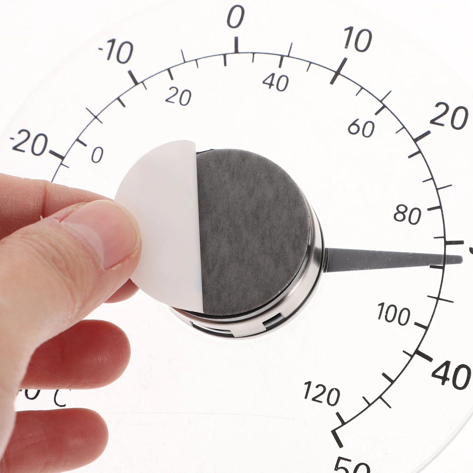 

4.3 Inch Waterproof Thermometer Round Self-Adhesive Outdoor Indoor Temperature Gauge For Window Door Household Weatherproof
