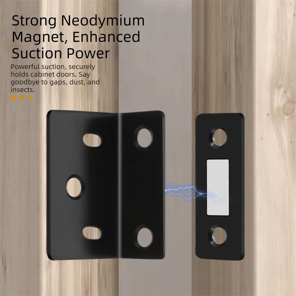 

Strong Magnetic Force Magnetic Door Catch Durable Material Stable Design Magnet Cabinet Catch Simple Appearance Long-Lasting