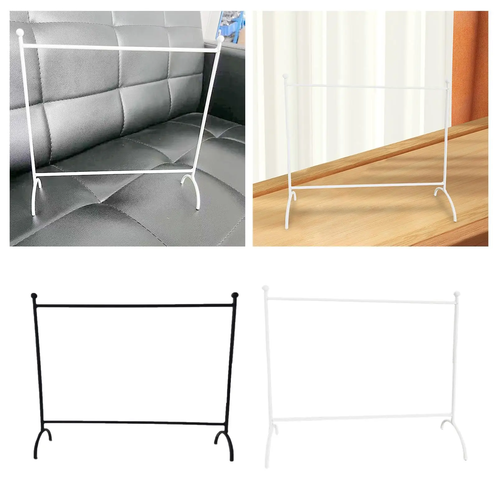 Miniature Doll Garment Rack Doll Wardrobe Furniture for 1/6 1/12 Scale Decor