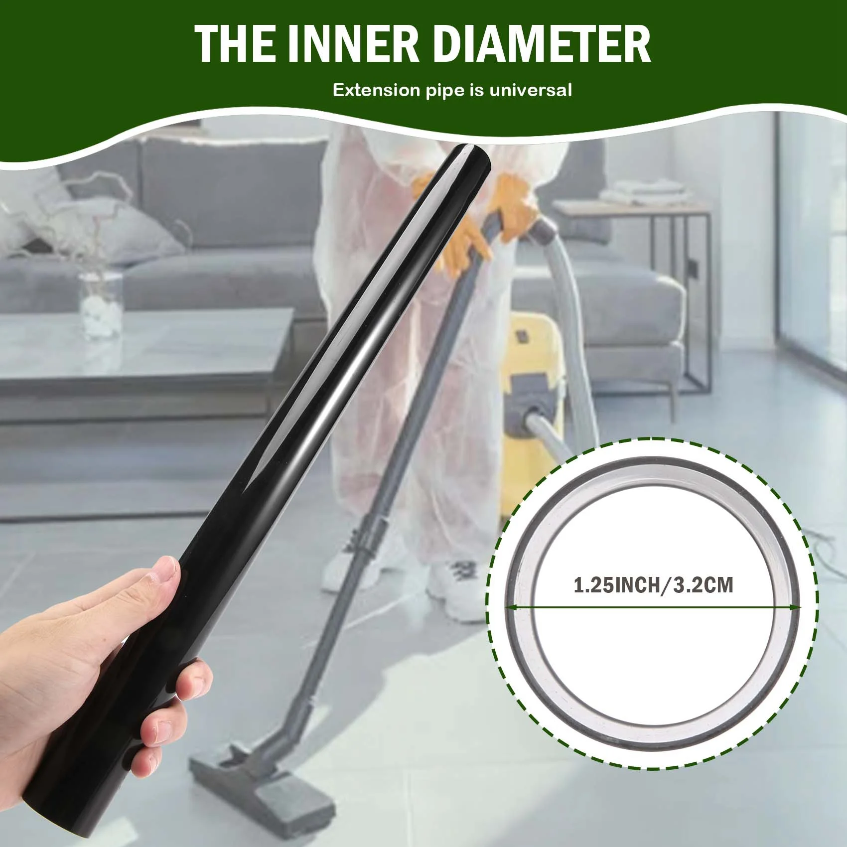 A11E-2Pcs For Midea Haier Vacuum Cleaner Accessories Straight Pipe Hard Pipe Connecting Pipe Extension Pipe Universal