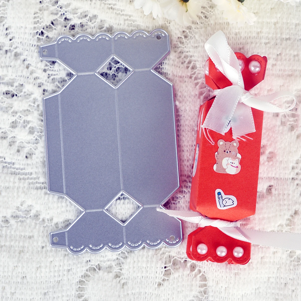 Love Pregnant Woman Greeting Card Tag Envelope Candy Style Pckaging Birdie Handbag Metal Cutting Dies for Scrapbooking DIY