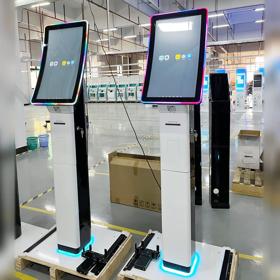 Factory Price Custom Self Order Payment Kiosk Outdoor 58mm/80mm A4 Printer QR NFC Scanner Service Kiosks for Bank Park Cinema