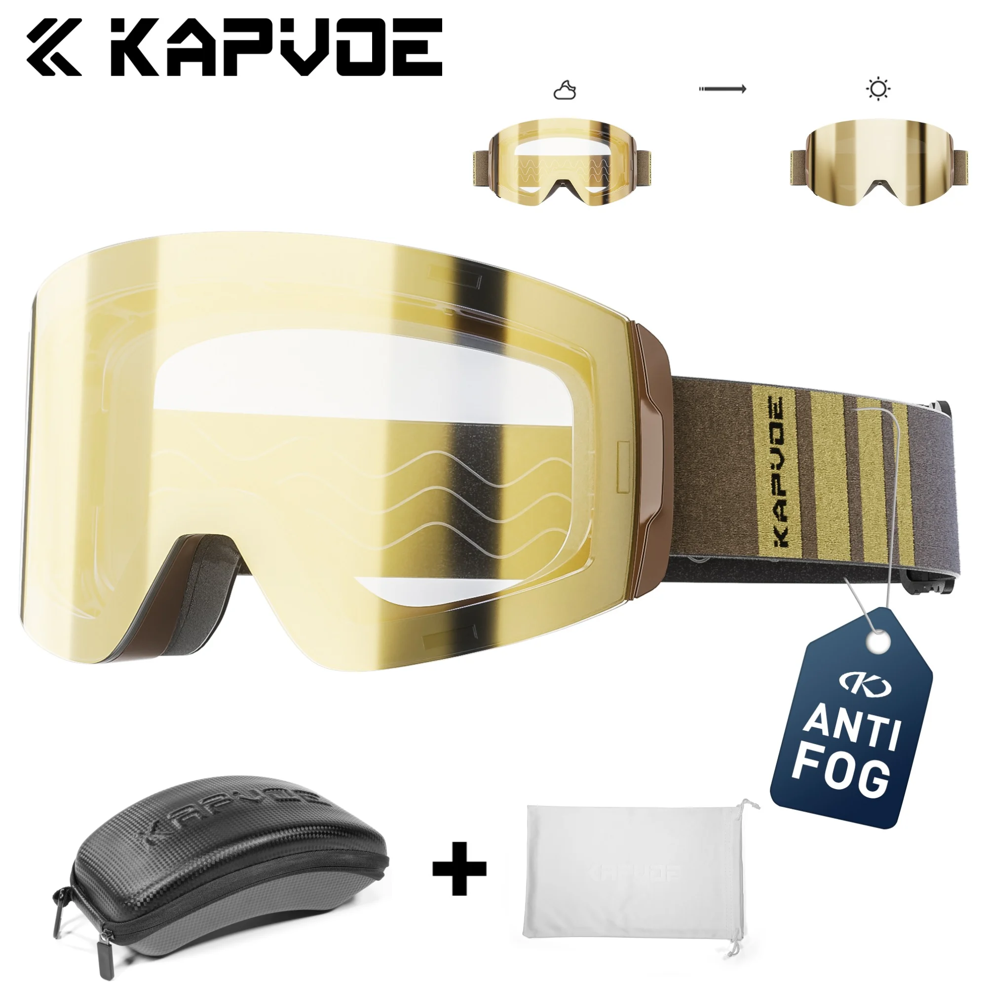 

Kapvoe фотохромные зимние очки лыжные очки для сноуборда противотуманные очки для мужчин и женщин защита UV400 зимние очки для снегохода