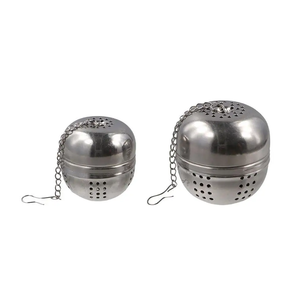 Multifunctional Easy To Clean Hanging Type Oval Kitchen Tea Leak Mesh Tea Infuser Filtering Tennis Ball Seasoning Ball